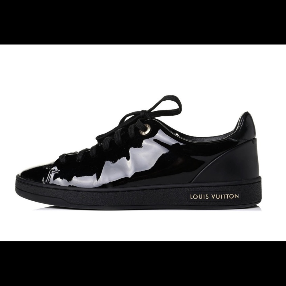 Authentic LOUIS VUITTON Patent Calfskin Frontrow Sneaker